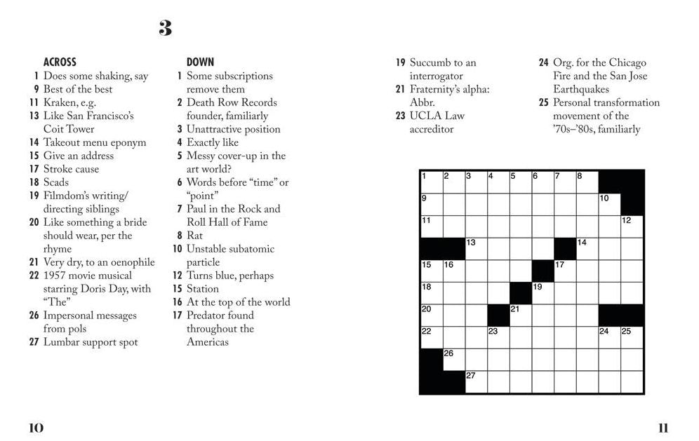 Sit & Solve Hard Mini Crosswords