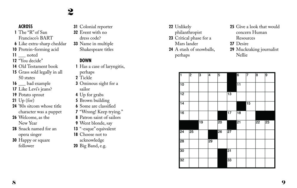 Sit & Solve Hard Mini Crosswords