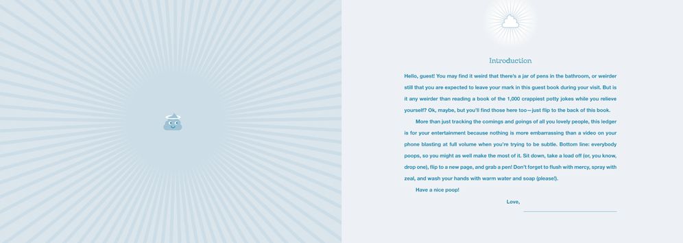 The Loo Ledger: Record Your Thoughts from the Throne: A Guest Book for the Bathroom