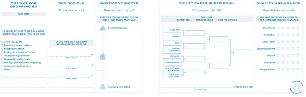 The Loo Ledger: Record Your Thoughts from the Throne: A Guest Book for the Bathroom