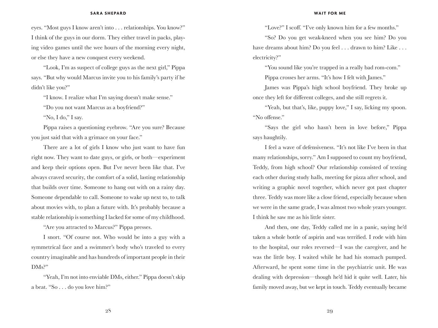 Wait for Me: A YA Romance Novel