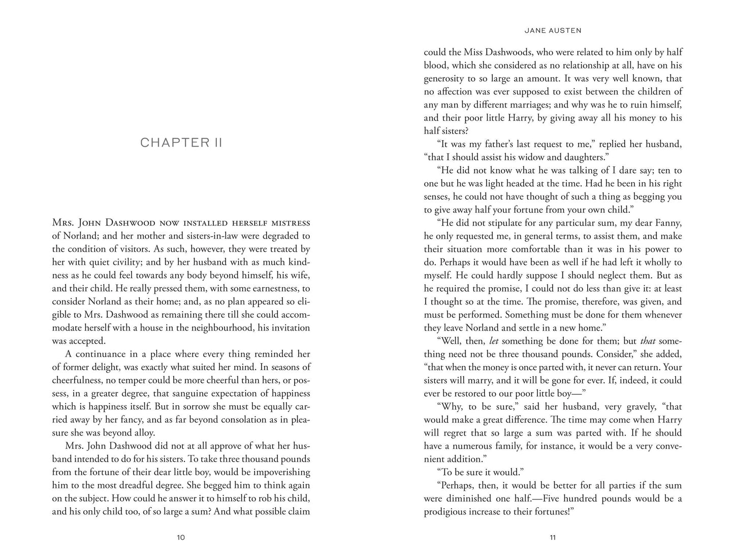 Sense and Sensibility