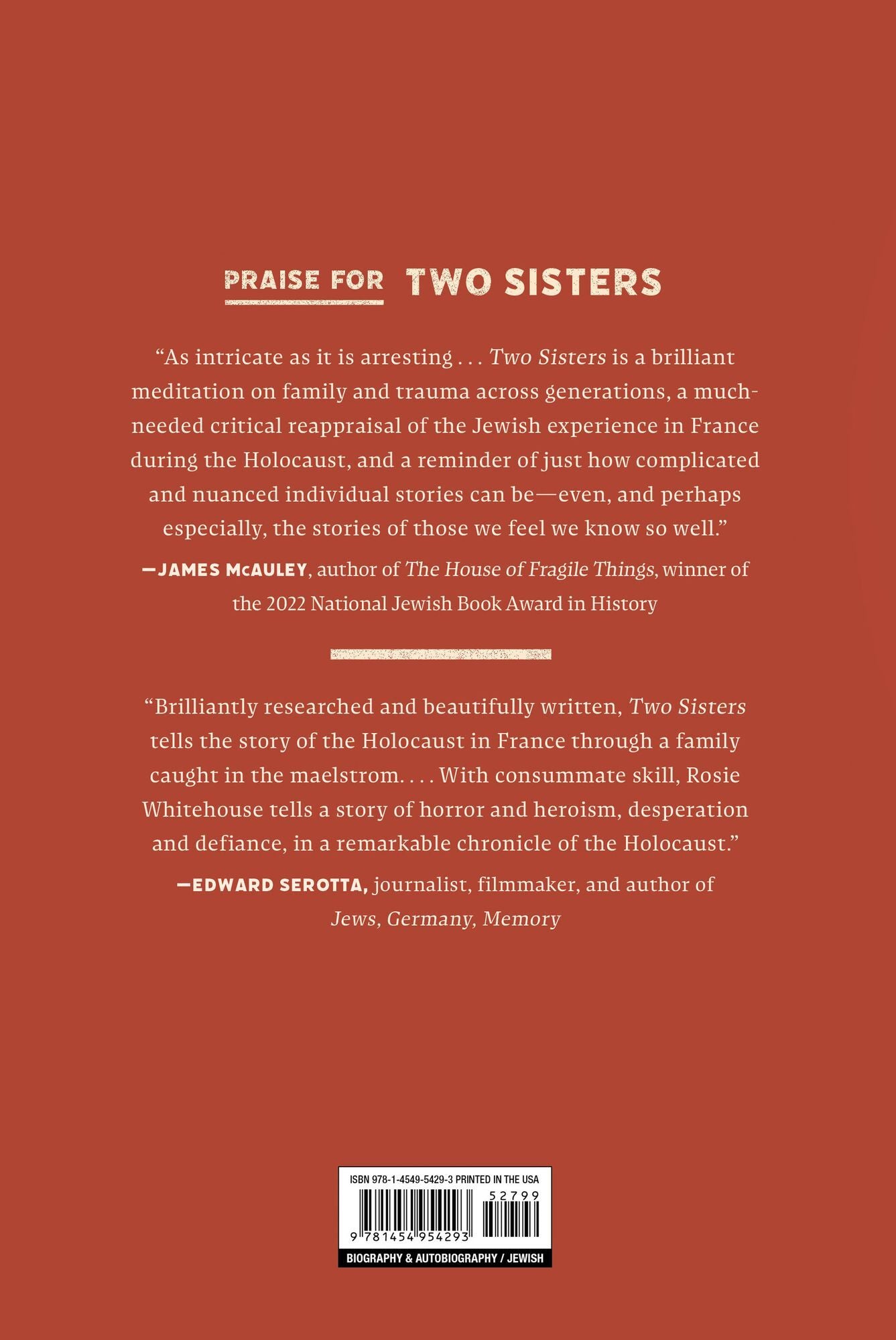 Two Sisters: Betrayal, Love, and Resistance in Wartime France