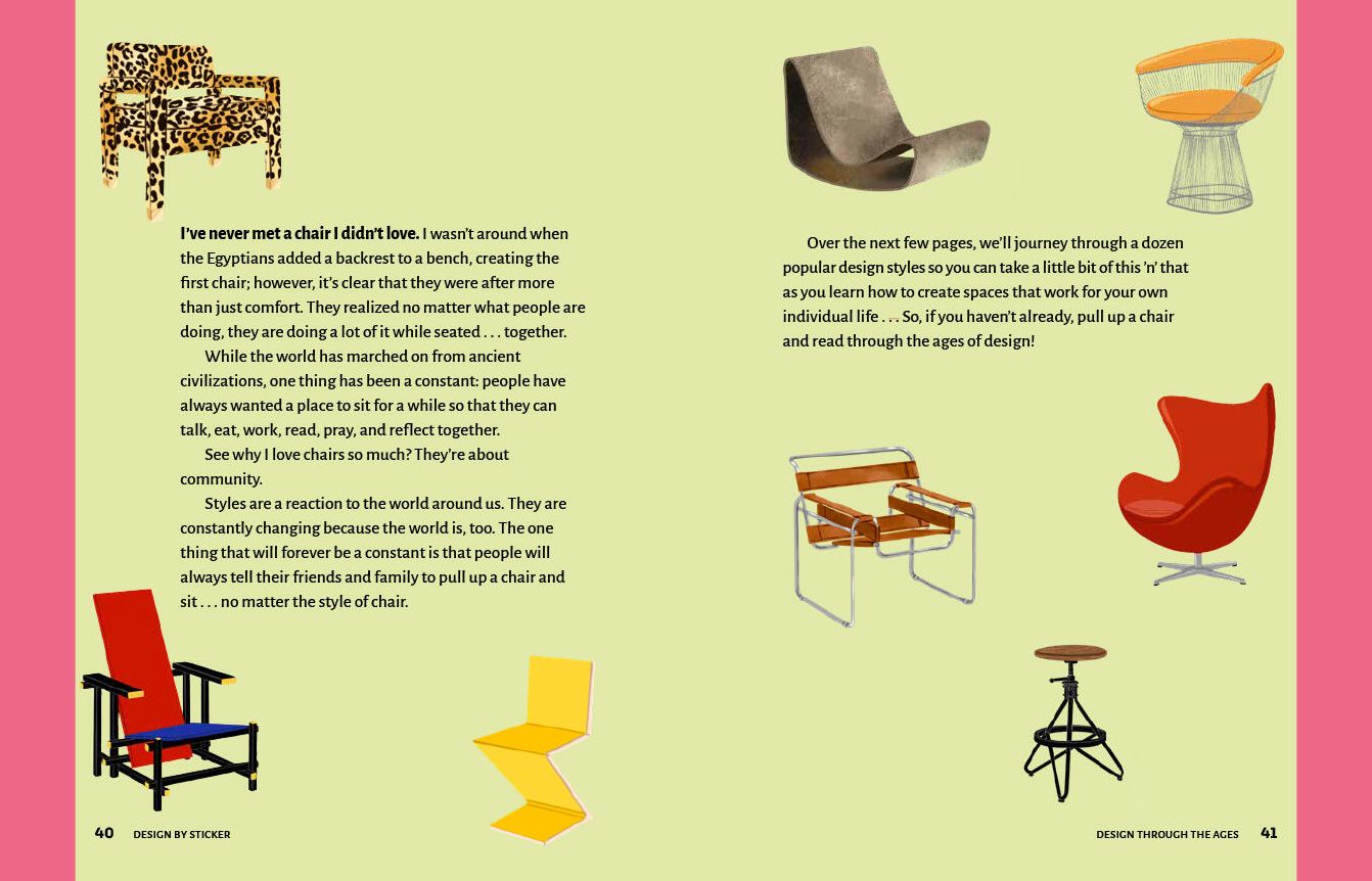Design by Sticker: An Interior Design Sticker Book for Every Style