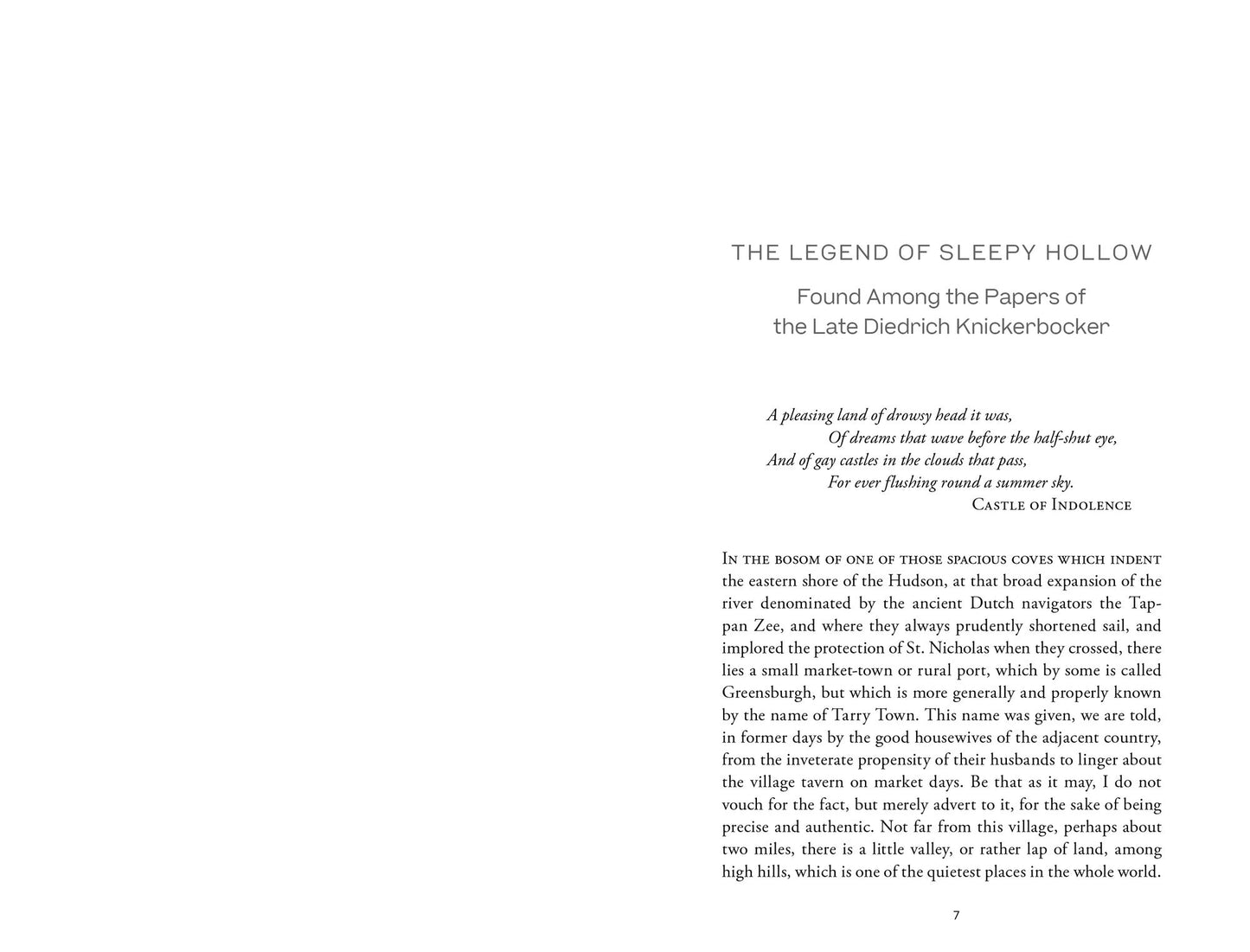 The Legend of Sleepy Hollow & Other Stories