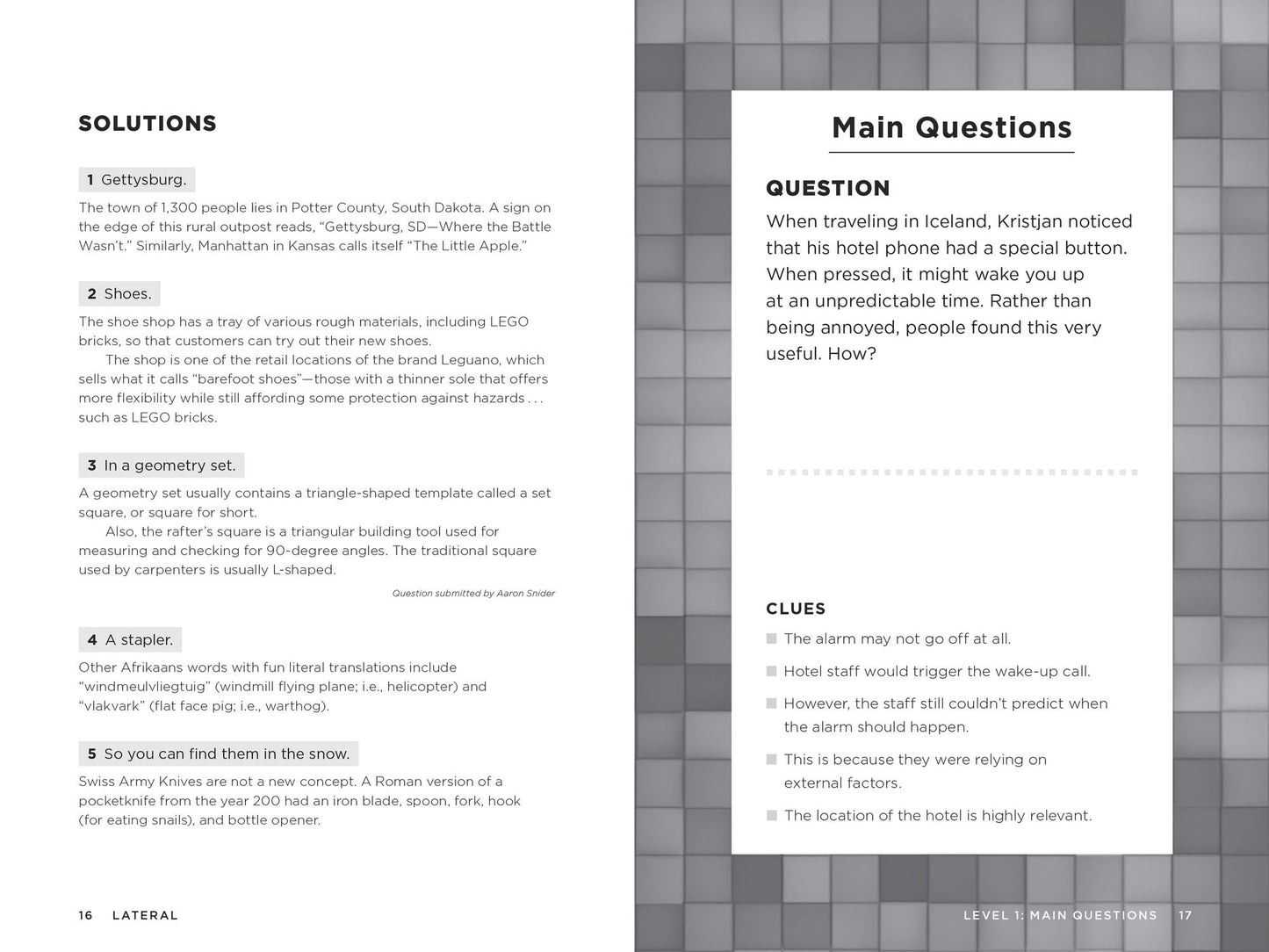 Lateral - Based on the Hit Podcast: Wonderful Answers to Weird Questions