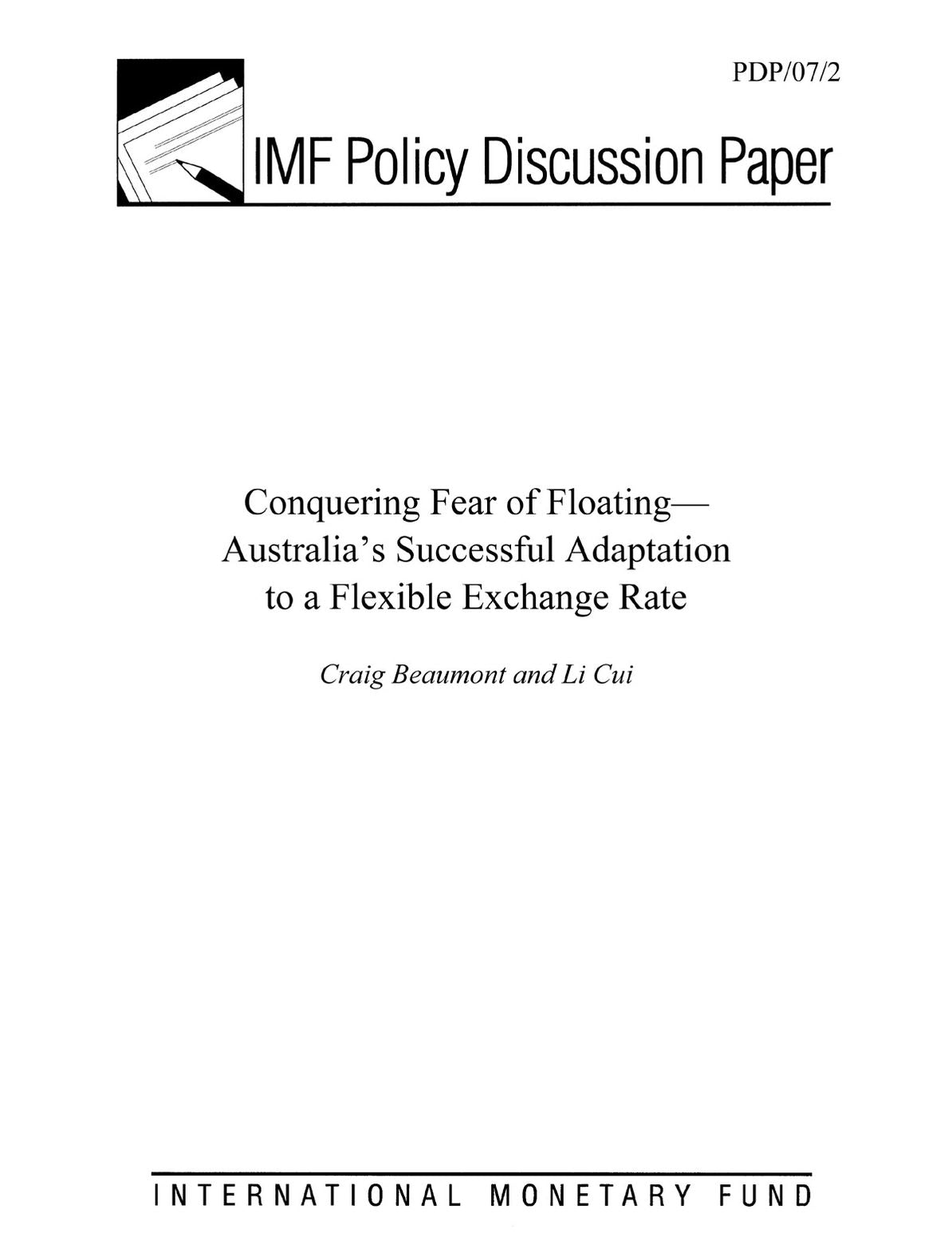 Conquering Fear of Floating--Australia's Successful Adaptation to a Flexible Exchange Rate
