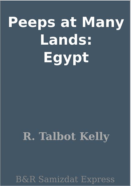 Peeps at Many Lands: Egypt