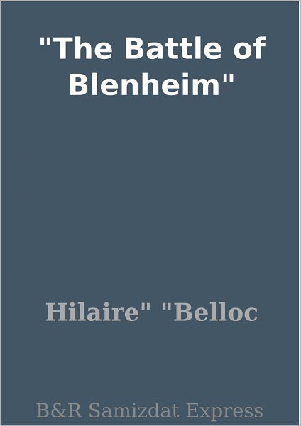 The Battle of Blenheim