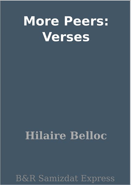 More Peers: Verses