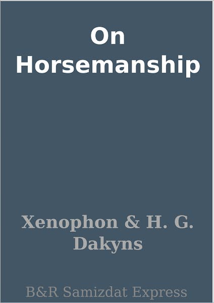 On Horsemanship