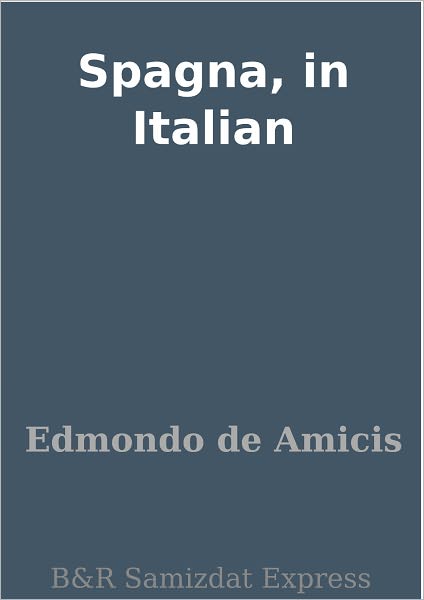 Spagna, in Italian