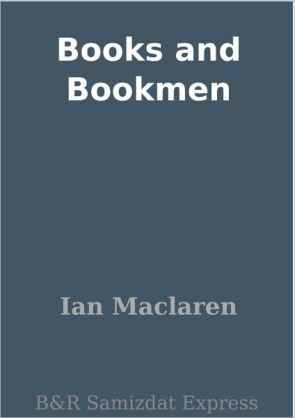 Books and Bookmen