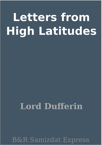 Letters from High Latitudes