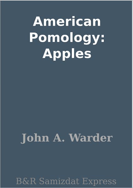American Pomology: Apples