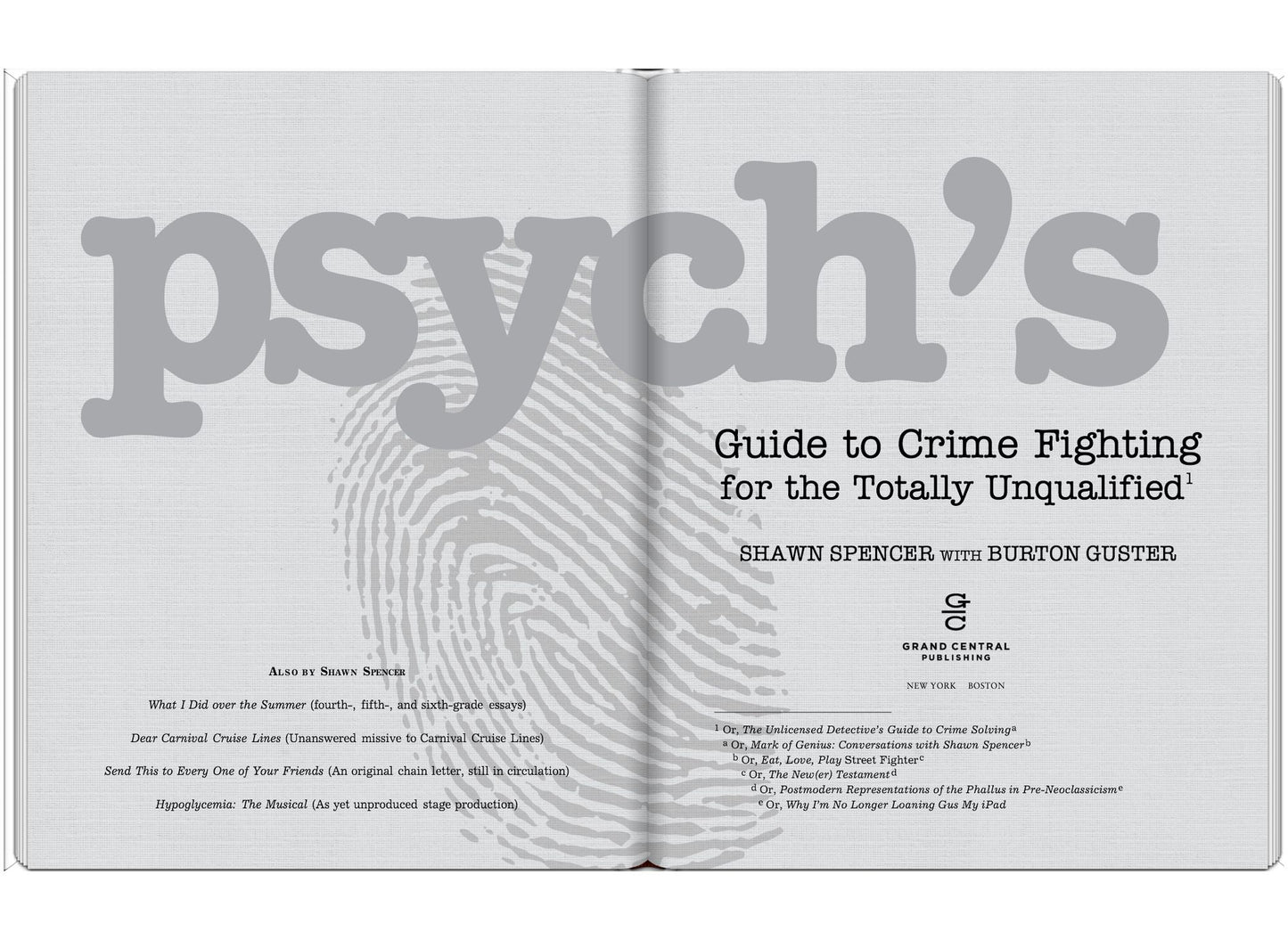 Psych's Guide to Crime Fighting for the Totally Unqualified