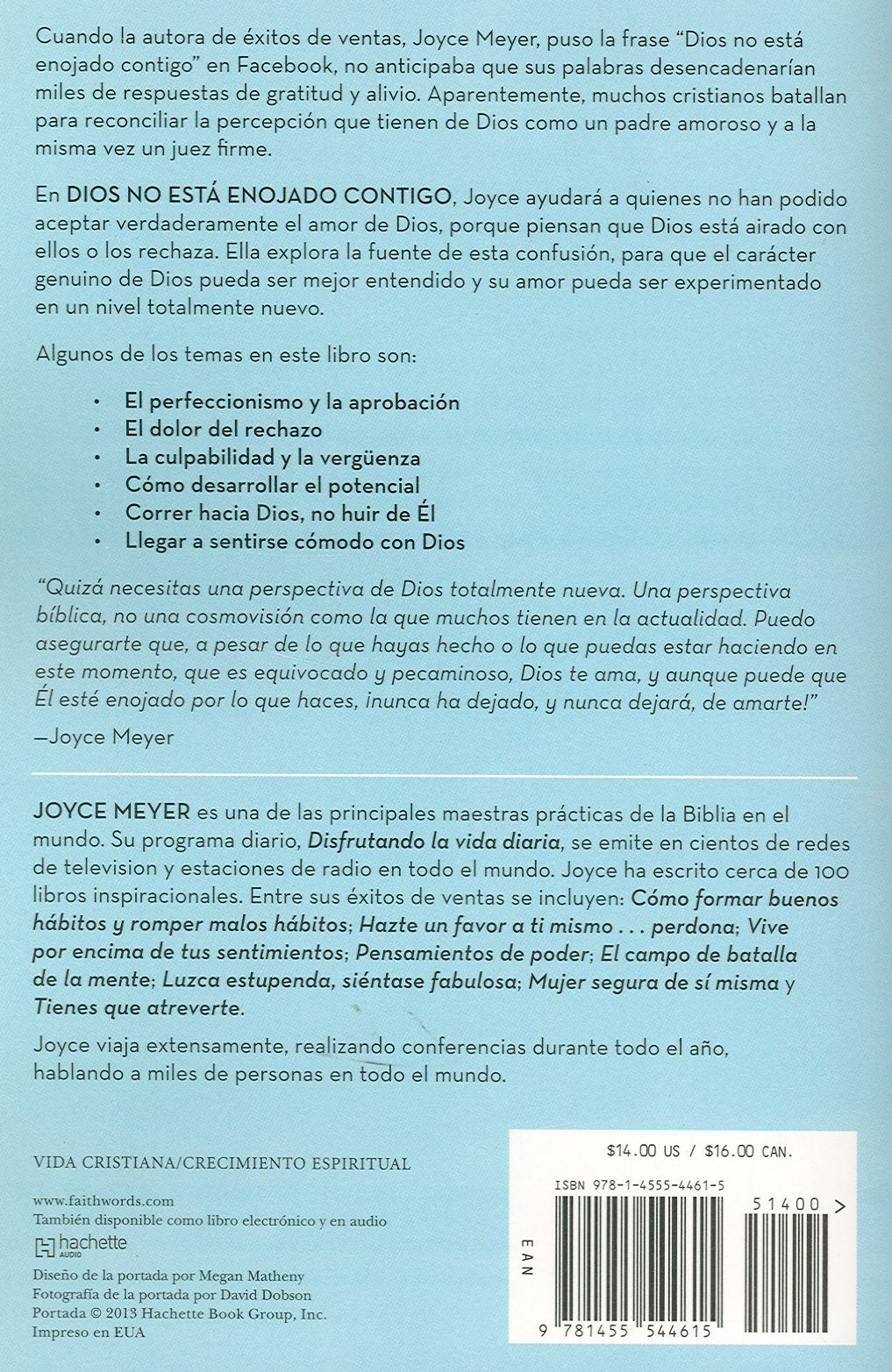 Dios no está enojado contigo: Experimenta el verdadero amor, la aceptación y una vida libre de culpabilidad