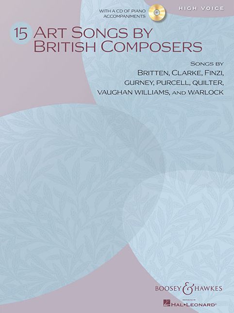 15 Art Songs by British Composers: High Voice, Book/CD