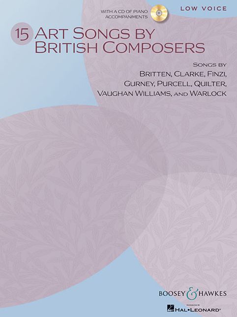 15 Art Songs by British Composers: Low Voice, Book/CD