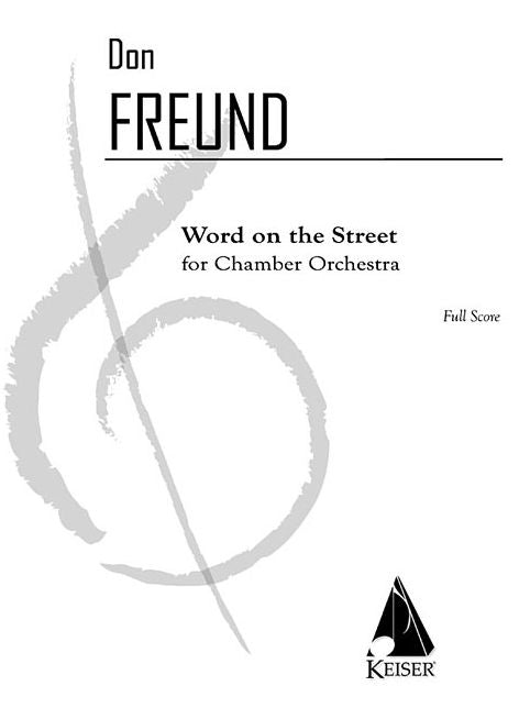 Word on the Street: for Chamber Orchestra Full Score