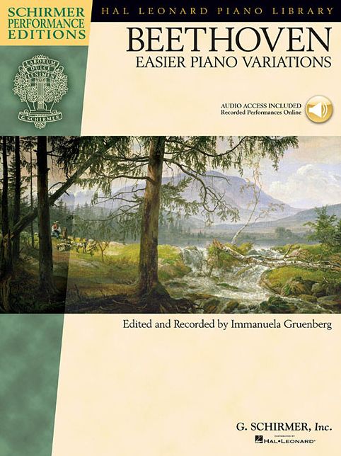 Ludwig van Beethoven - Easier Piano Variations: With a CD of Performances Schirmer Performance Editions