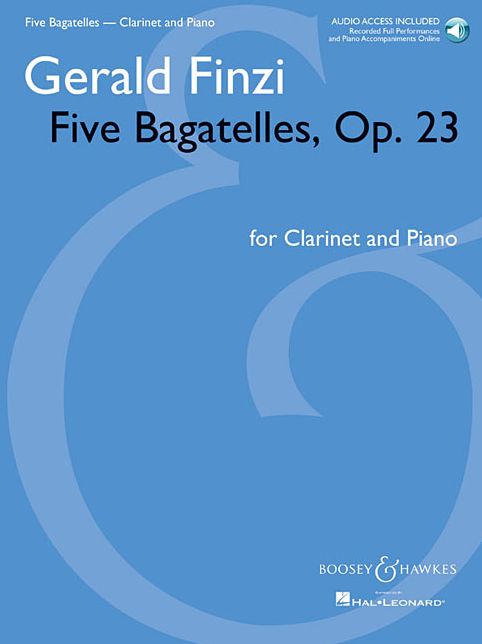 Five Bagatelles, Op. 23: Clarinet in B-flat and Piano with online audio of performance and