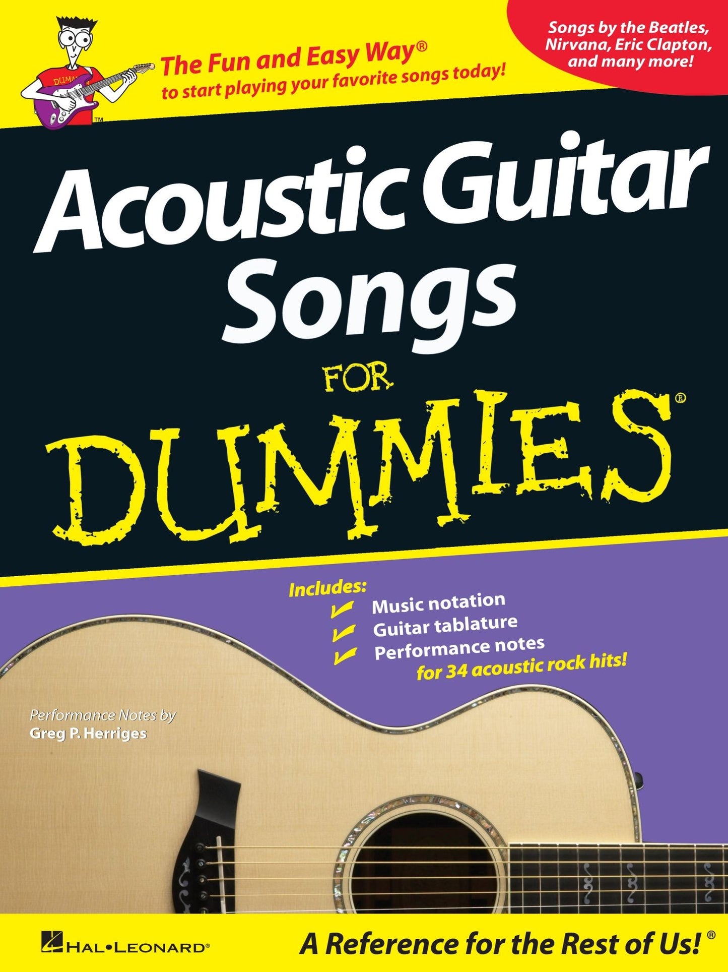 Acoustic Guitar Songs for Dummies (Songbook)