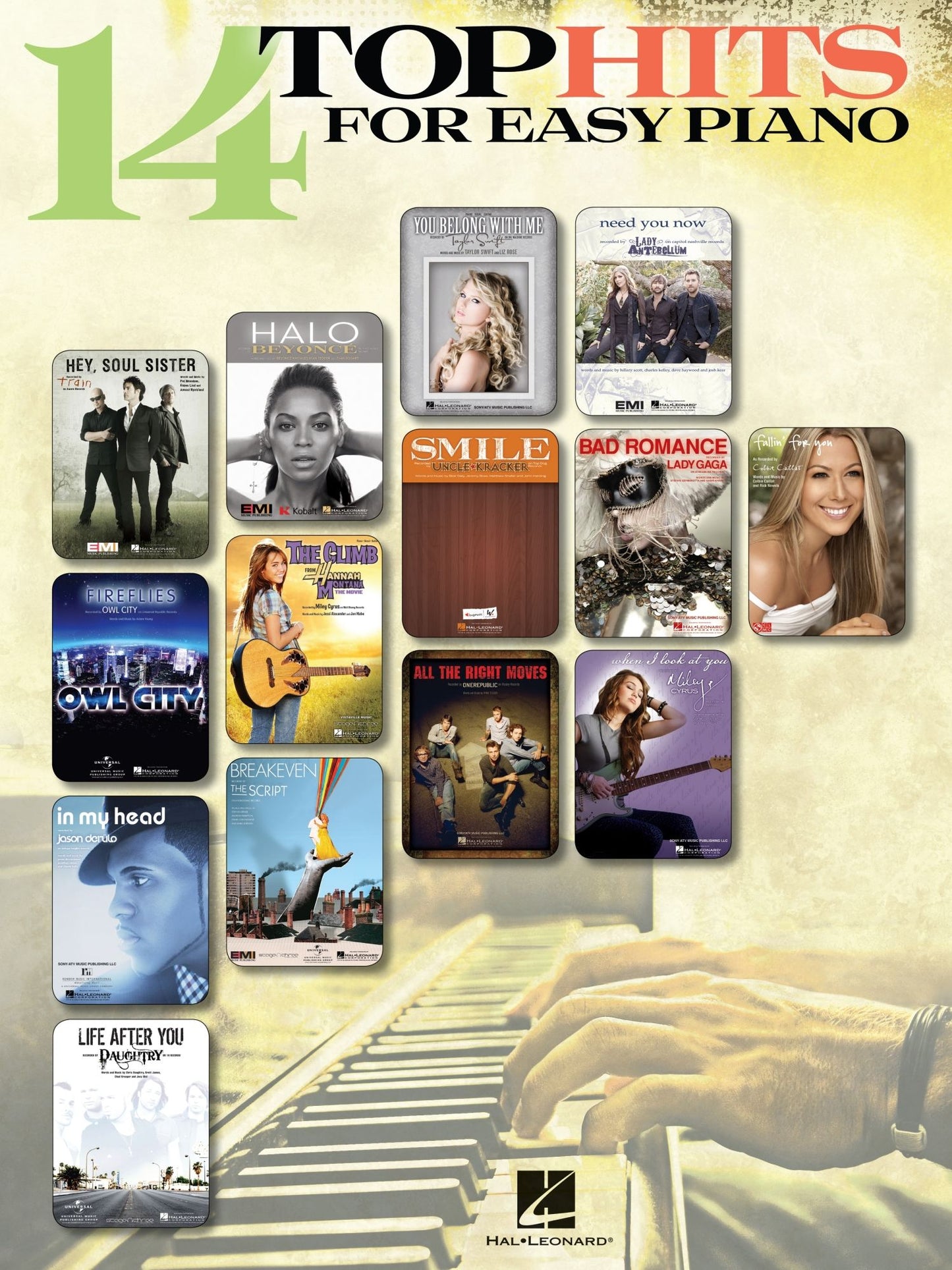 14 Top Hits for Easy Piano