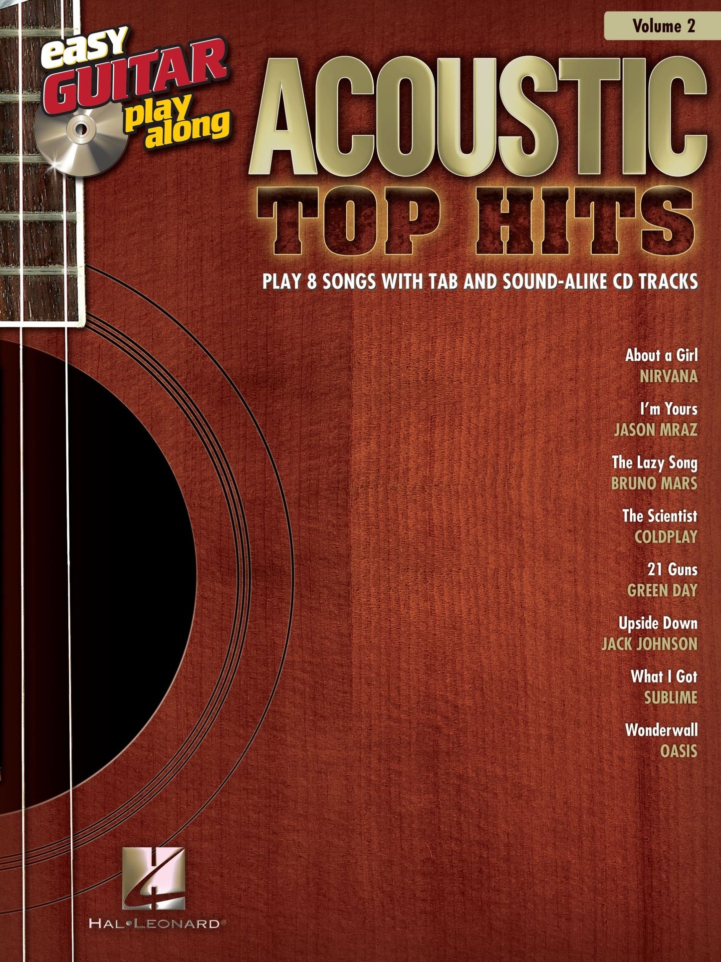 Acoustic Top Hits (Songbook): Easy Guitar Play-Along Volume 2