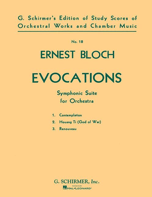 Evocations (Symphonic Suite): Study Score No. 18