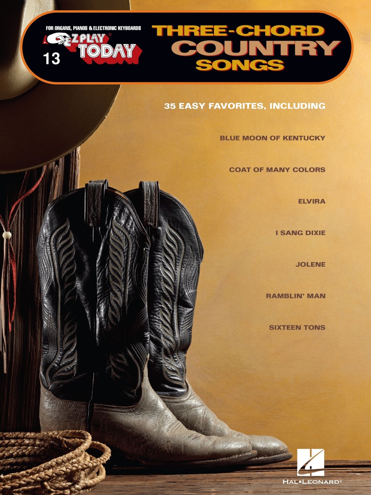 Three-Chord Country Songs (Songbook): E-Z Play Today Volume 13