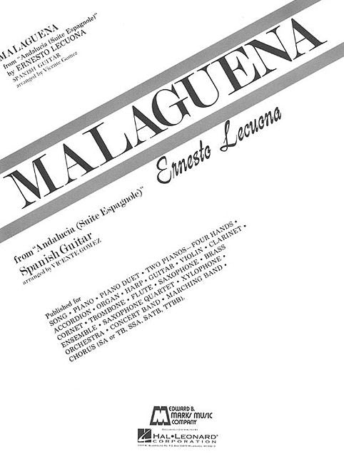 Malaguena: Guitar Solo
