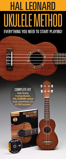 Hal Leonard Ukulele Starter Pack: Includes a Ukulele, Method Book/CD, and DVD