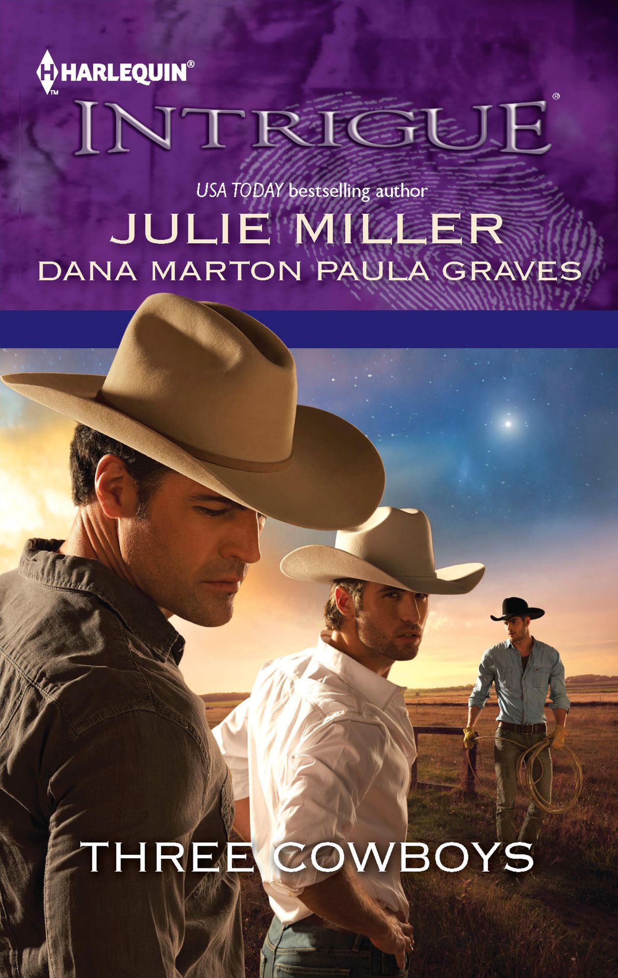 Three Cowboys: VirgilMorganWyatt (Harlequin Intrigue Series #1391)