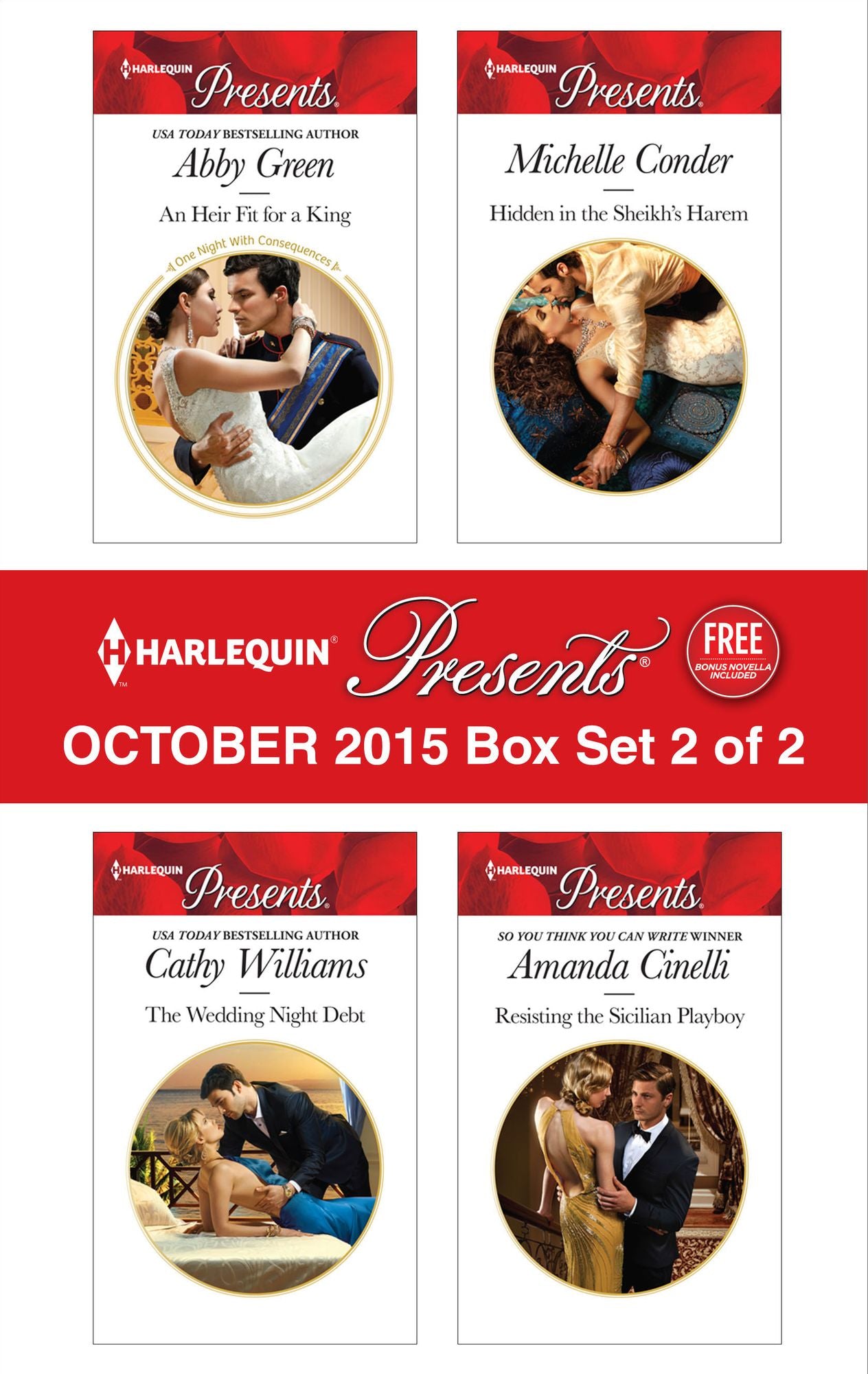 Harlequin Presents October 2015 - Box Set 2 of 2: An Heir Fit for a KingThe Wedding Night DebtHidden in the Sheikh's HaremResisting the Sicilian Playboy
