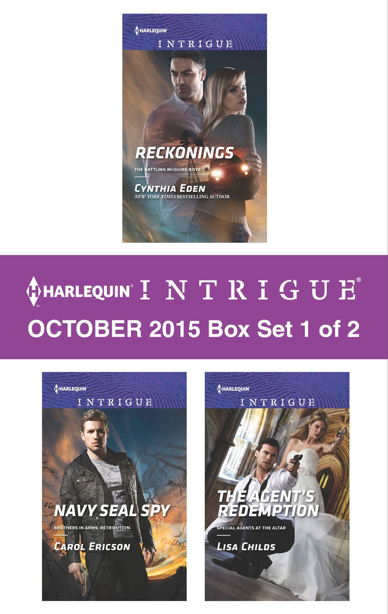 Harlequin Intrigue October 2015 - Box Set 1 of 2: ReckoningsNavy SEAL SpyThe Agent's Redemption