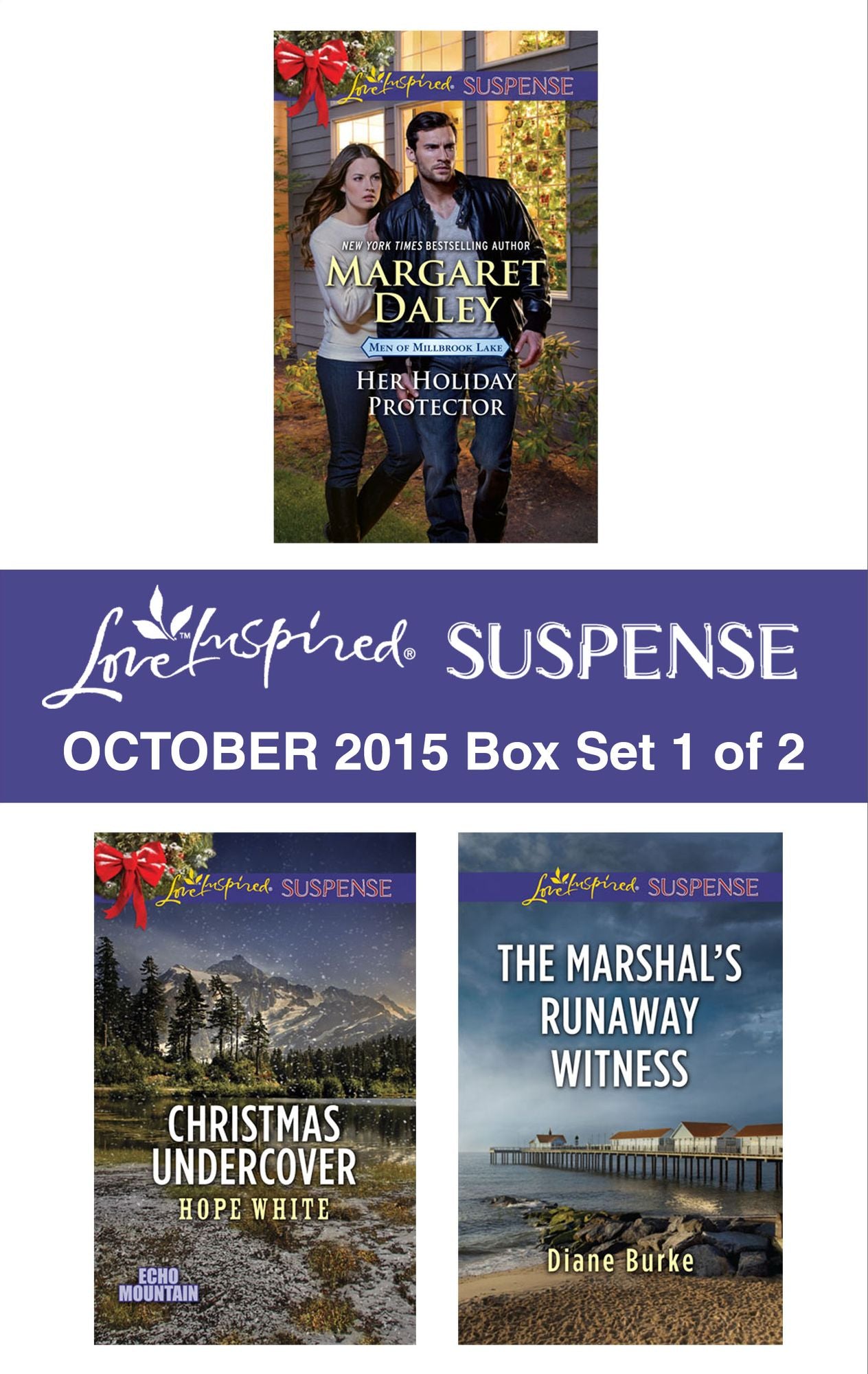 Love Inspired Suspense October 2015 - Box Set 1 of 2: Her Holiday ProtectorChristmas UndercoverThe Marshal's Runaway Witness