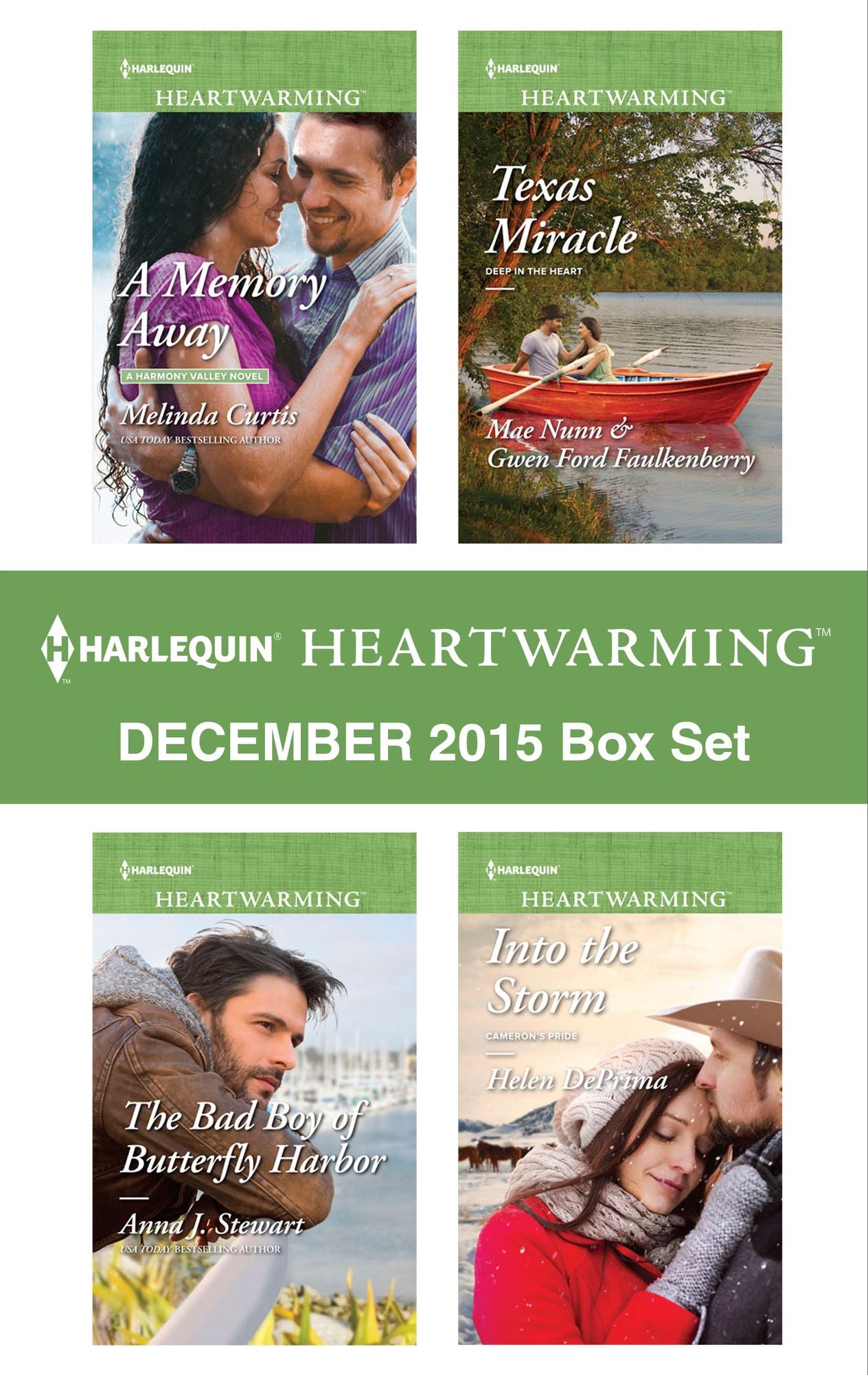 Harlequin Heartwarming December 2015 Box Set: A Memory AwayThe Bad Boy of Butterfly HarborTexas MiracleInto the Storm