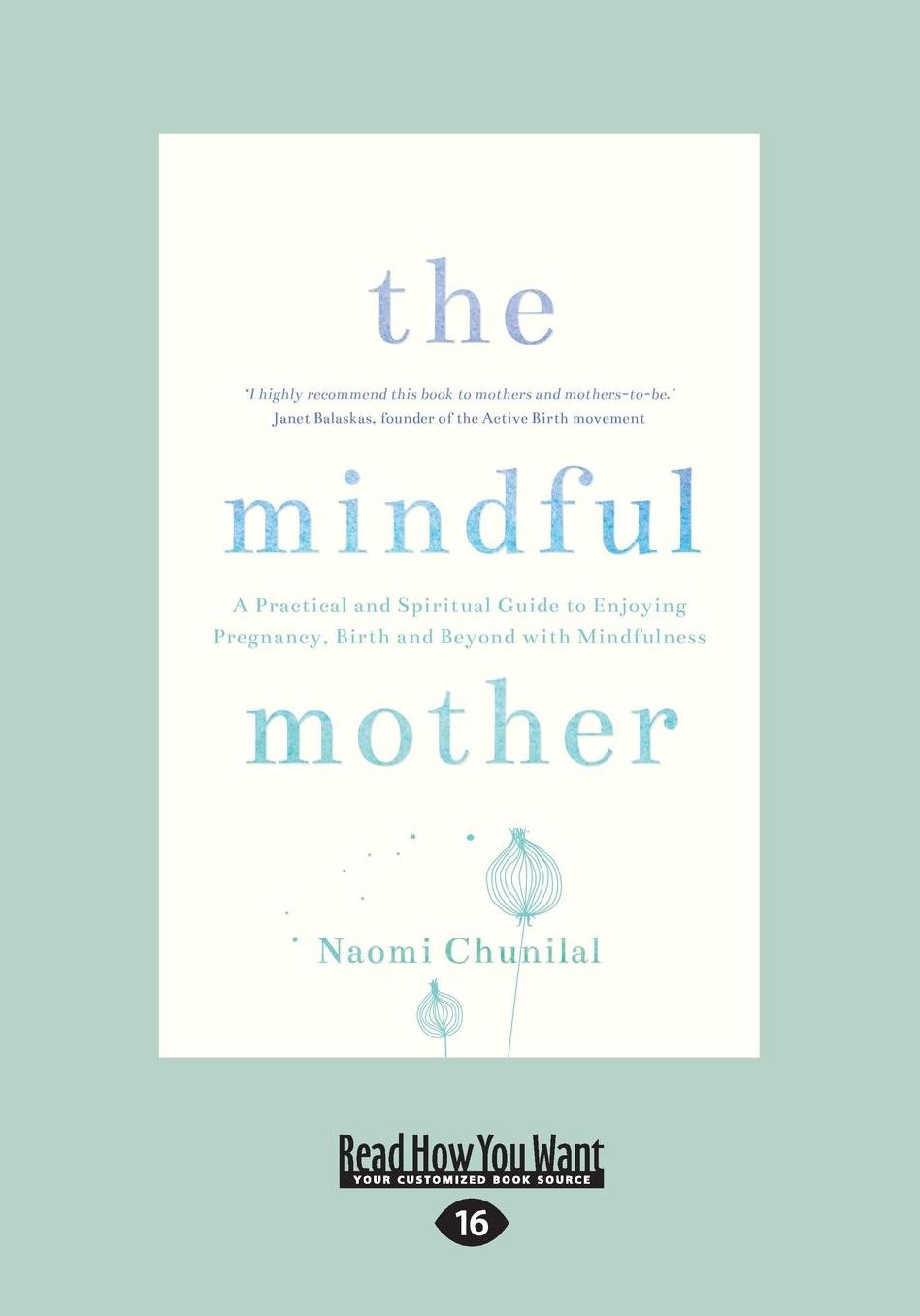 The Mindful Mother: A Practical and Spritual Guide to Enjoying Pregnancy, Birth and Beyond with Mindfulness (Large Print 16pt)