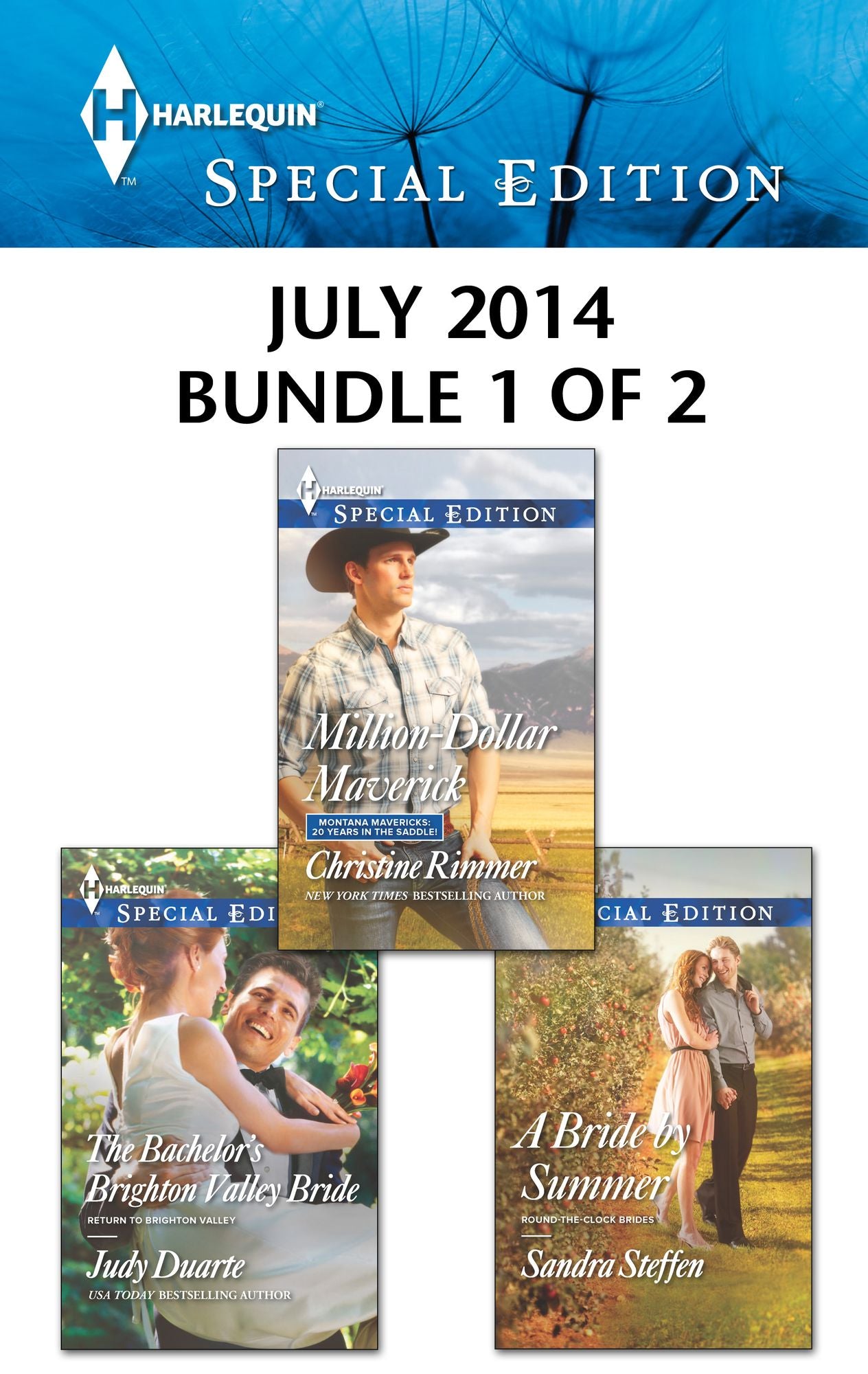 Harlequin Special Edition July 2014 - Bundle 1 of 2: Million-Dollar MaverickThe Bachelor's Brighton Valley BrideA Bride by Summer