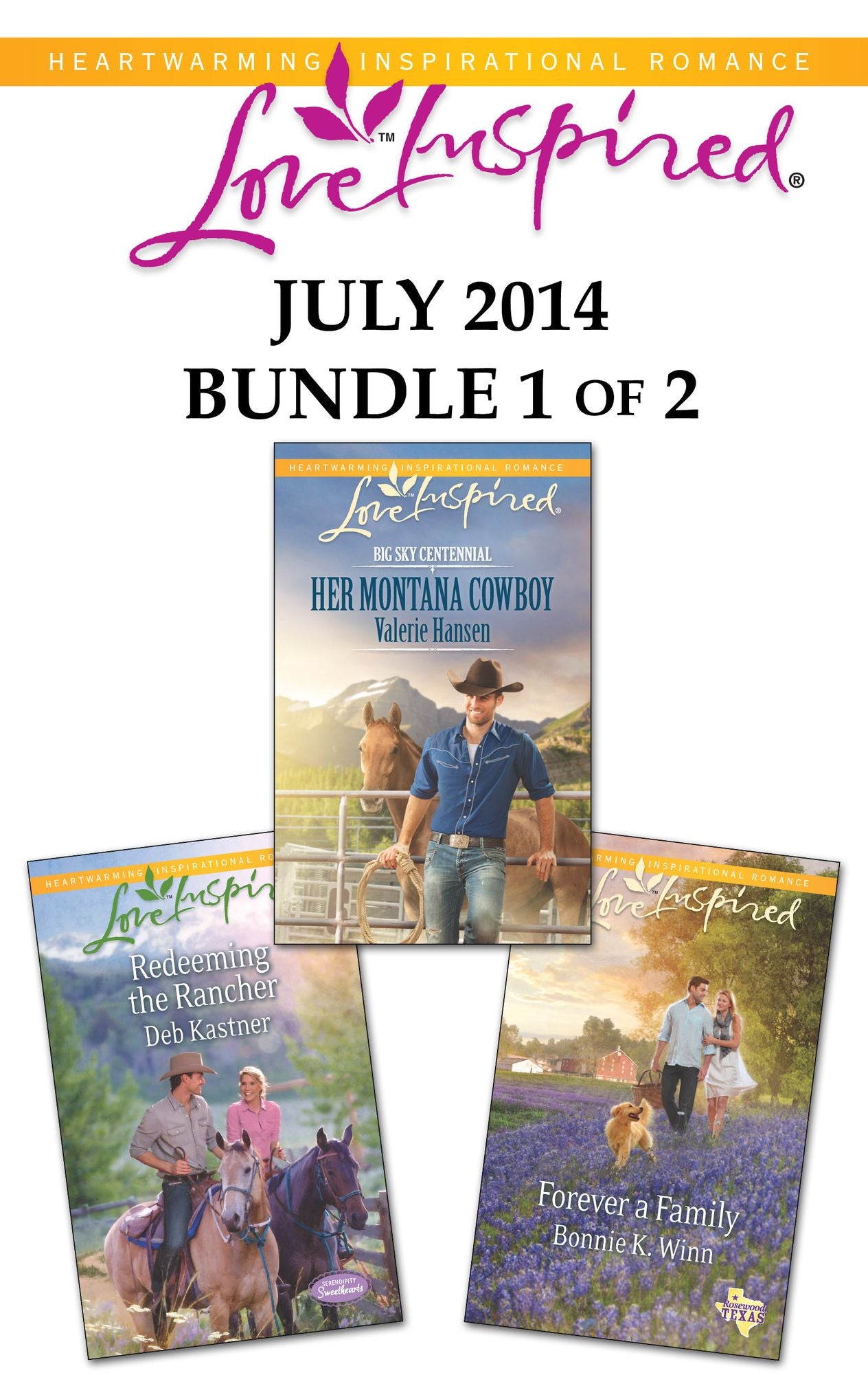 Love Inspired July 2014 - Bundle 1 of 2: Her Montana CowboyRedeeming the RancherForever a Family