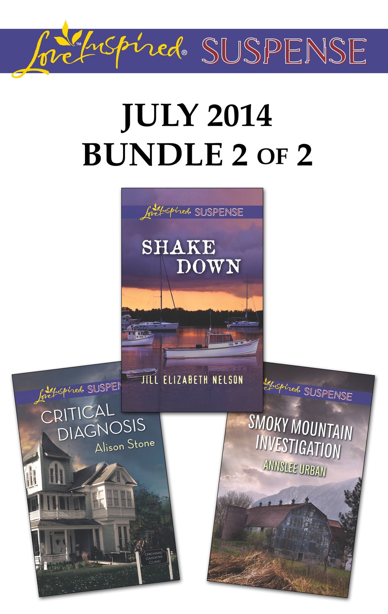 Love Inspired Suspense July 2014 - Bundle 2 of 2: Shake DownCritical DiagnosisSmoky Mountain Investigation