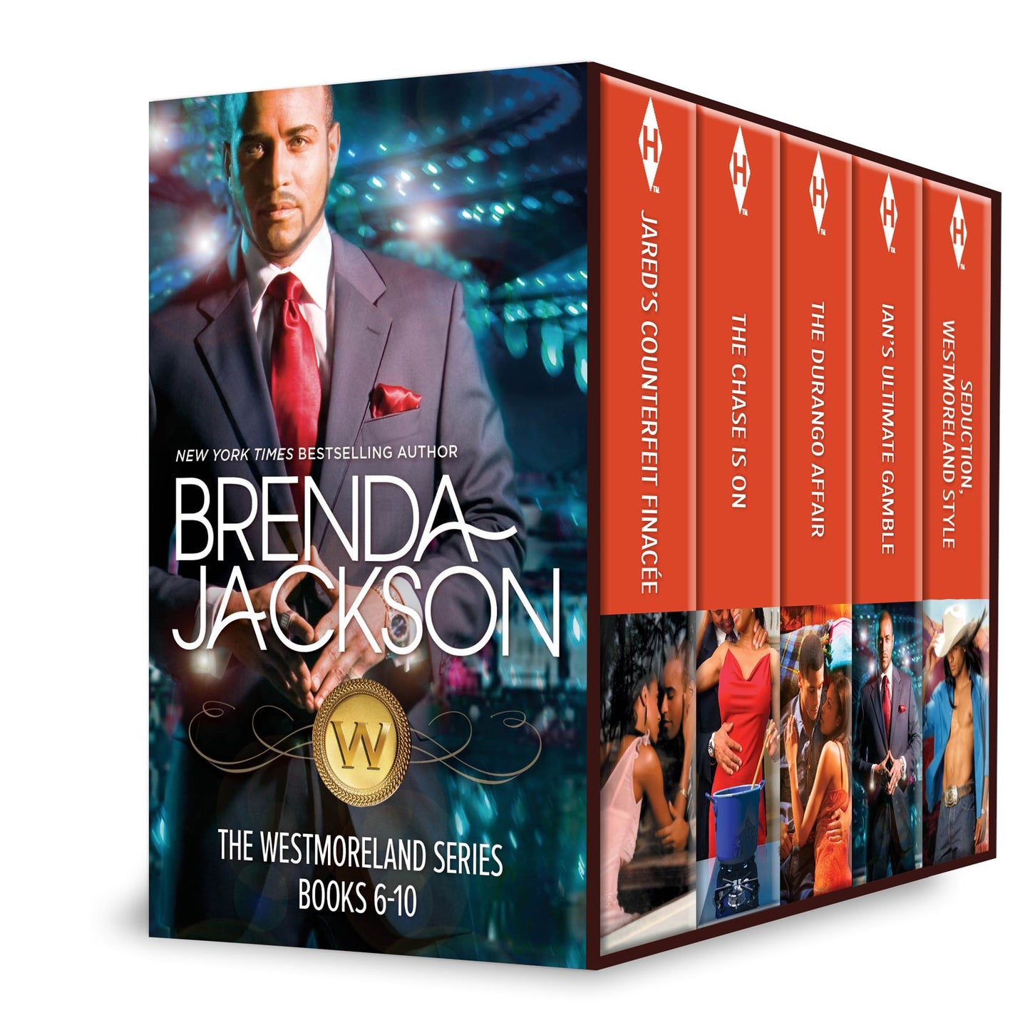 Brenda Jackson Westmoreland Series Books 6-10: Jared's Counterfeit FianceeThe Chase Is OnThe Durango AffairIan's Ultimate GambleSeduction, Westmoreland Style