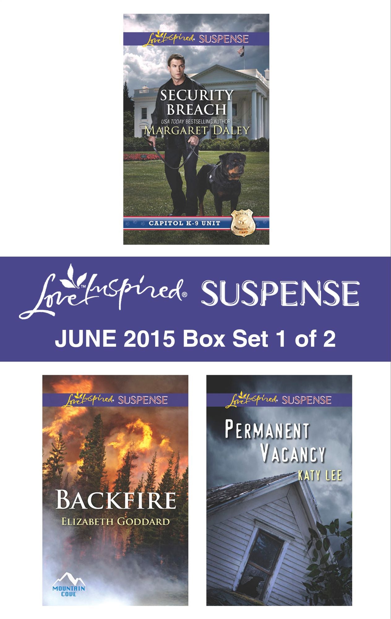 Love Inspired Suspense June 2015 - Box Set 1 of 2: Security BreachBackfirePermanent Vacancy