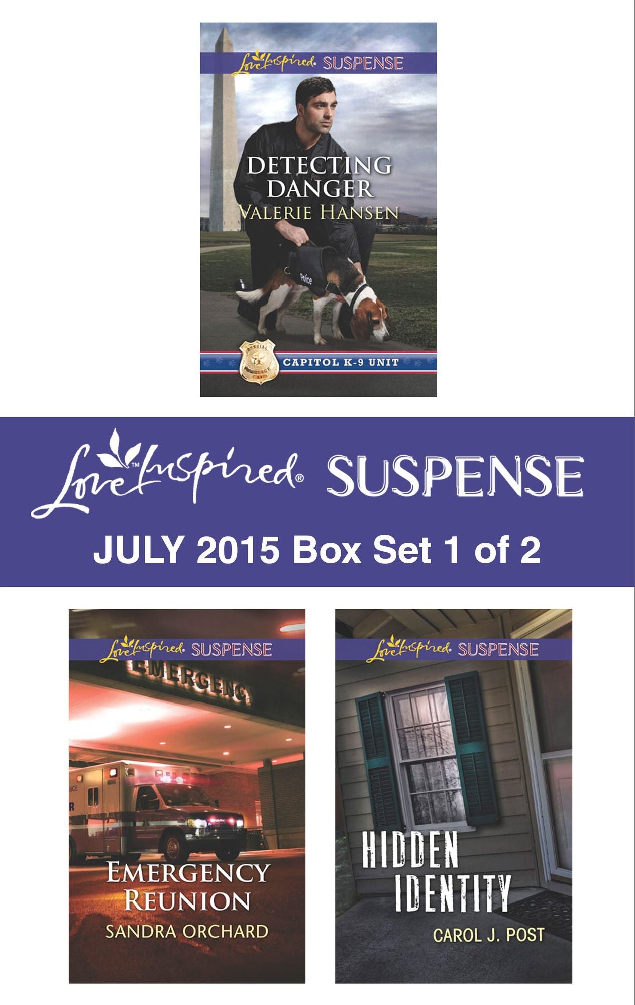 Love Inspired Suspense July 2015 - Box Set 1 of 2: Detecting DangerEmergency ReunionHidden Identity