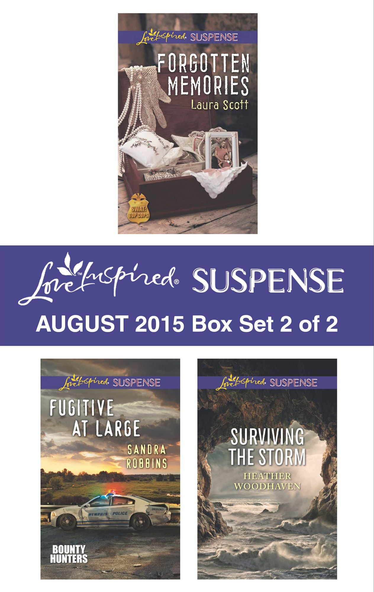 Love Inspired Suspense August 2015 - Box Set 2 of 2: Forgotten MemoriesFugitive at LargeSurviving the Storm