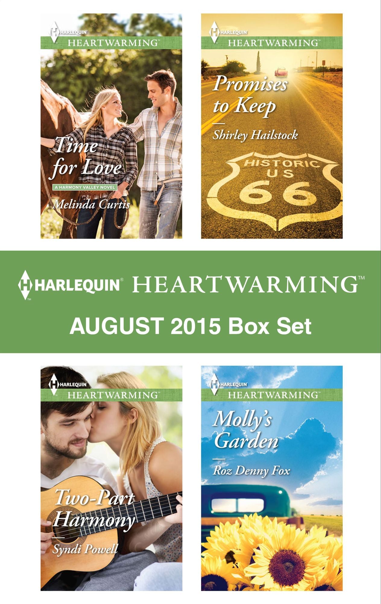 Harlequin Heartwarming August 2015 - Box Set: Time for LoveMolly's GardenTwo-Part HarmonyPromises to Keep