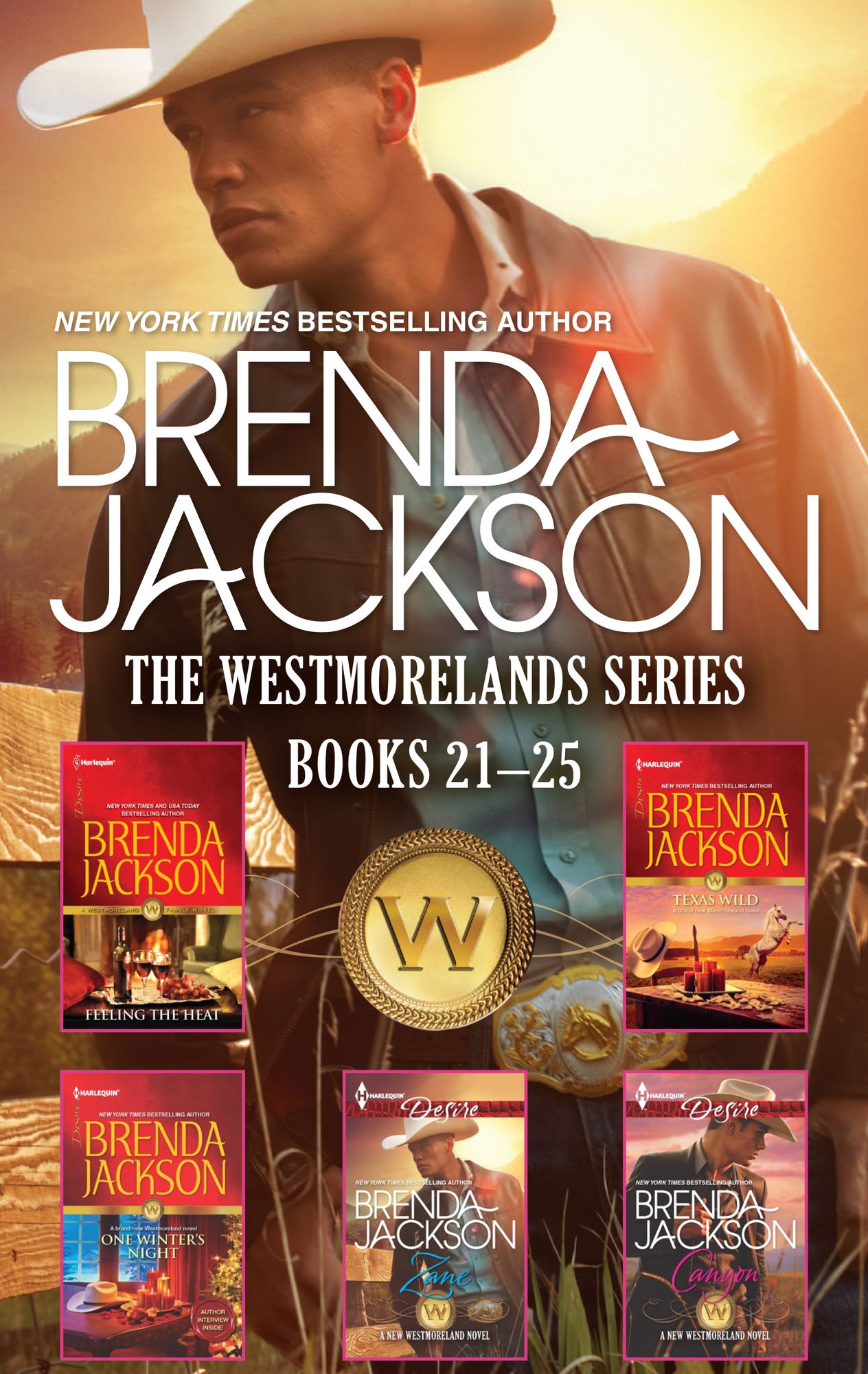 Brenda Jackson The Westmorelands Series Books 21-25: Feeling the HeatTexas WildOne Winter's NightZaneCanyon