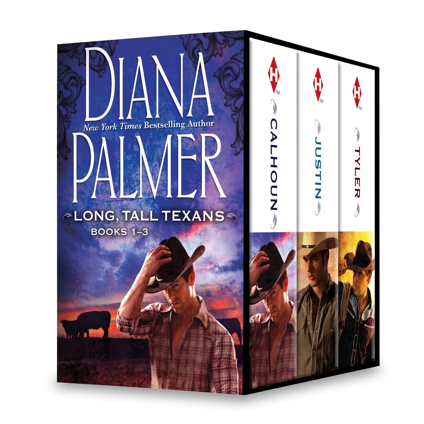 Diana Palmer Long, Tall Texans Series Books 1-3: CalhounJustinTyler
