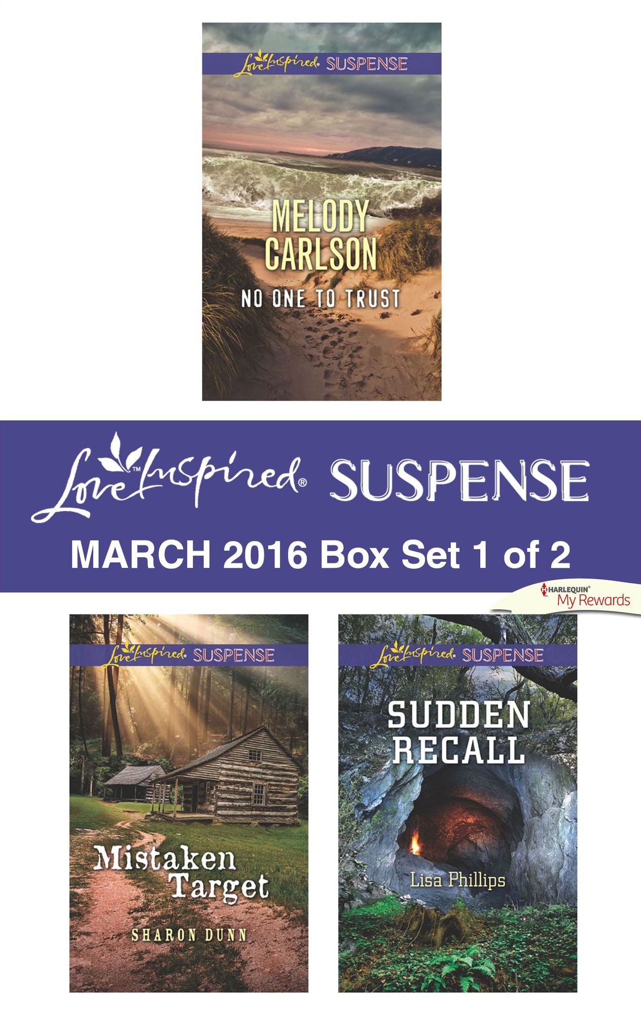 Love Inspired Suspense March 2016 - Box Set 1 of 2: No One to TrustMistaken TargetSudden Recall